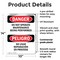 Signmission Do Not Operate Maintenance Bilingual Danger Sign, Plastic, 10in W x 14in L, 2PK OS-2PACK-DS-P-1014-VS-1154 - alternate 6